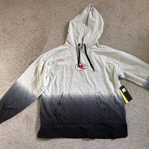 Kansas City Chiefs Gray and Black Hoodie - Large